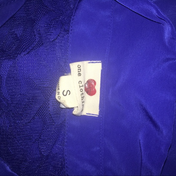 Blue Button Up Dress - Picture 3 of 3